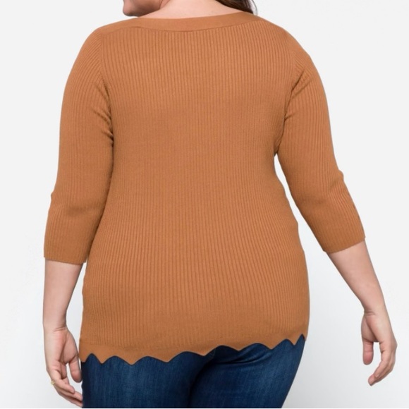 Evolution by Cyrus women’s plus size fitted pull over sweater - Picture 5 of 9